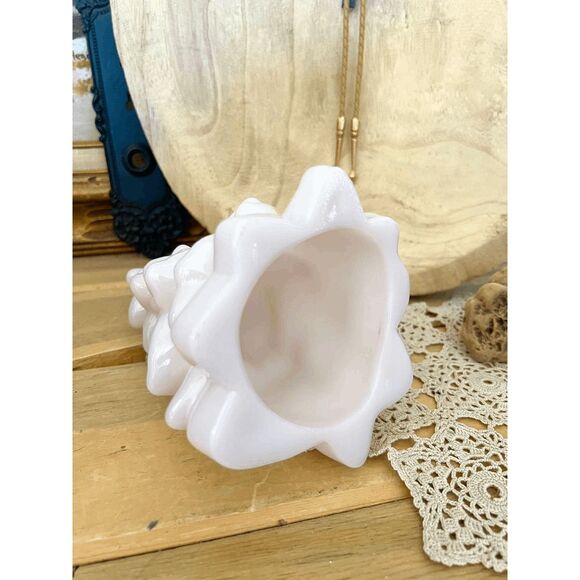 Vintage Mosser Glass Tuscan Pink Christmas Tree – 8 Inch - Picture 4 of 5